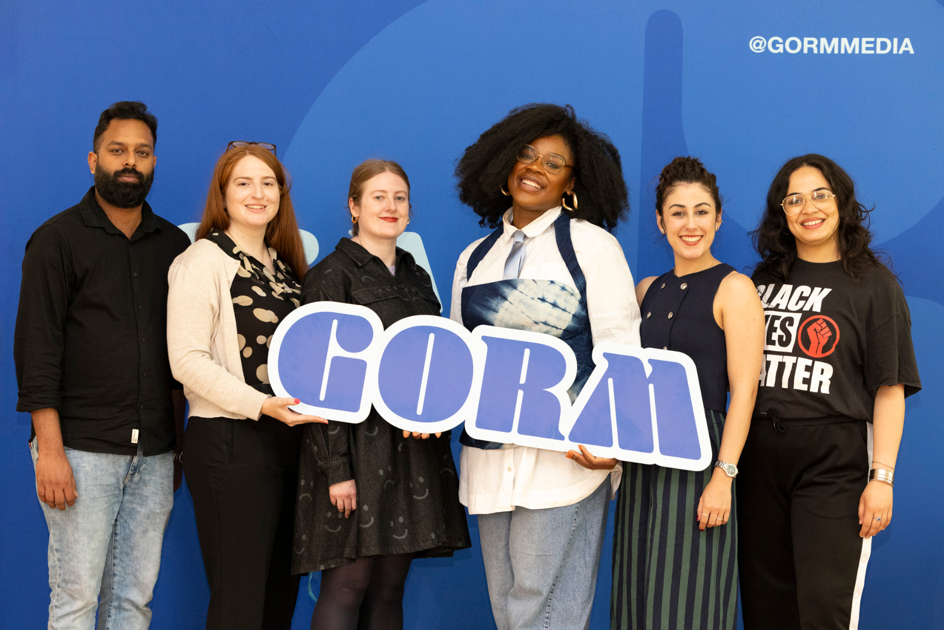 The GORM team at a media event